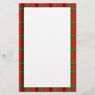 Groen en rood geplakt patroon briefpapier