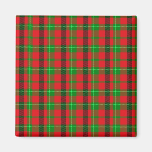 Groen en rood geplakt patroon magneet (Voorkant)