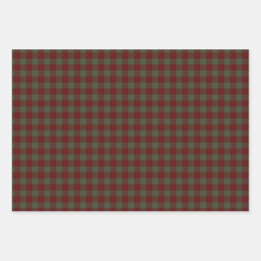 Groen en rood inpakpapier vel (Voorkant)