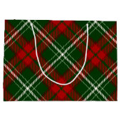 Groen en rood kerstpatroon groot cadeauzakje (Achterkant)