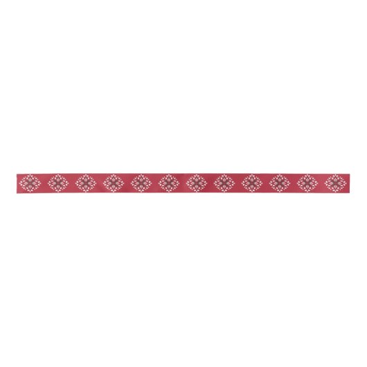 Groen en rood kerstpatroon lint (Voorkant)