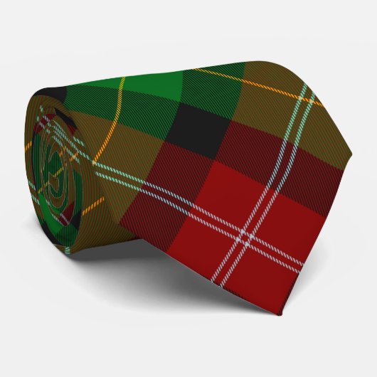 Groen en rood met een keurig kerstStropdas Stropdas (Opgerold)