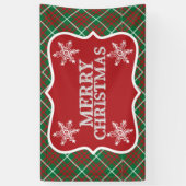 Groen en rood spandoek (Verticaal)