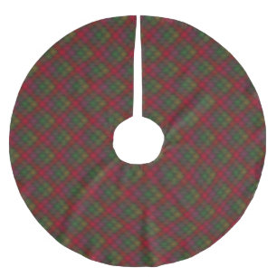 Groen en rood, tartan kerstboom rok