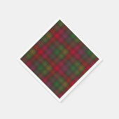 Groen en rood, tartan servet (Hoek)