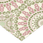 Groen en Roos Mandala  Boheems Patroon Medium Tafelloper (Hoek)