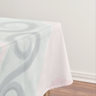 Groen en roze pastel diamant patroon tafelkleed