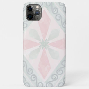 Groen en roze pastel diamantpatroon iPhone 11 pro max hoesje