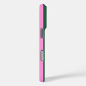 Groen en roze streepjespatroon gepersonaliseerd Case-Mate iPhone case (Achterkant / Rechts)