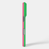 Groen en roze streepjespatroon gepersonaliseerd Case-Mate iPhone case (Achterkant / Rechts)