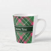 Groen en Roze Tartan Latte Mok (Rechts)