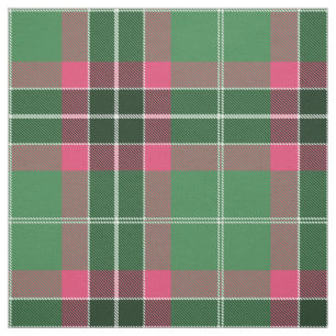 Groen en Roze Tartan Stof