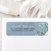 Groen en Stoffig Blauw Bruiloft Etiket (Insitu)
