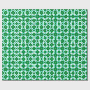 Groen en Teal Abstract Patroon Cadeaupapier