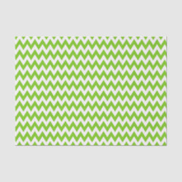 GROEN EN WHITE ZIG ZAG STRIPES TISSUEPAPIER