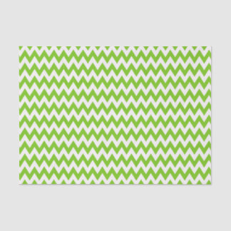 GROEN EN WHITE ZIG ZAG STRIPES TISSUEPAPIER