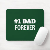 Groen en Wit #1 Papa Forever Vaderdag Gift Muismat (Met muis)