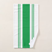 Groen en wit bad handdoek (Handdoek)