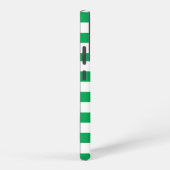 Groen en wit Cabana Strepen Samsung Galaxy Hoesje (Rechterkant)