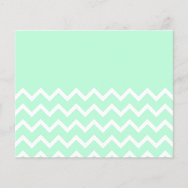 Groen en wit Chevron Pattern met platte groen. (Voorkant)