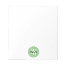 Groen en wit Eenvoudig monogram Klassieke rendie