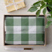 Groen en Wit Gingham Patroon Tissue Paper Tissuepapier (Geschenk)