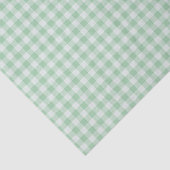 Groen en wit Gingham-pleid Tissuepapier (Detail)