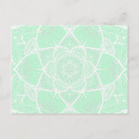 Groen en wit Mandala - Loergann in Jade