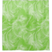 groen en wit Marmer abstract Douchegordijn (Voorkant)