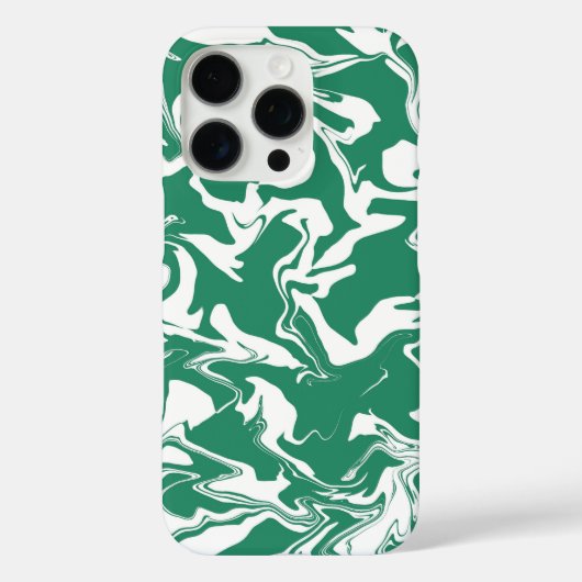 Groen en wit marmer - papier marmerstijl Case-Mate iPhone case (Achterkant)