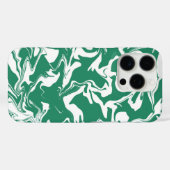 Groen en wit marmer - papier marmerstijl Case-Mate iPhone case (Achterkant (horizontaal))