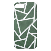 Groen en wit mozaïekpatroon Case-Mate iPhone case (Achterkant)