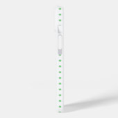 Groen en wit patroon Case-Mate iPhone case (Achterkant / Links)