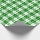 Groen en wit patroonverlooppapier cadeaupapier (Hoek)