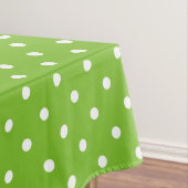 Groen en wit poka dot Pattern Tafelkleed (Voorbeeld)