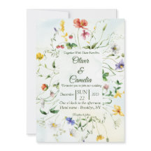 Groen en Wit Rustieke Bloem Zomer Bruiloft