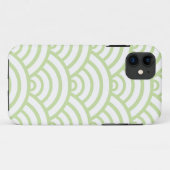 Groen en wit schuifpatroon Case-Mate iPhone case (Achterkant (horizontaal))