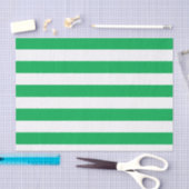Groen en wit Stripes Patroon Tissuepapier (Craft)