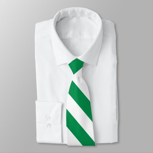 Groen en wit Stropdas (Gebonden)