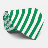 Groen en wit Stropdas (Opgerold)