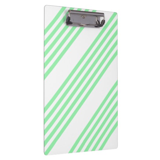 Groen en wit vijf strepen patroon klembord (Rechts)