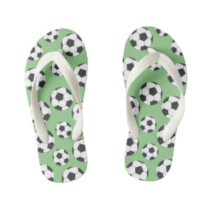 Groen en wit Voetbal Football Teenslippers