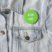 Groen en Wit Vraag Mij Button (In situ)