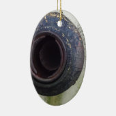 groen en wit  vrachtwagengas keramisch ornament (Rechts)