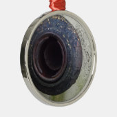 groen en wit vrachtwagengas metalen ornament (Rechts)