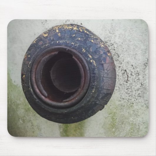 groen en wit  vrachtwagengas muismat (Voorkant)