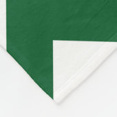 Groen en wit Zigzag Fleece Deken (Hoek)