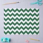 Groen en wit zigzag-papier tissuepapier (Craft)