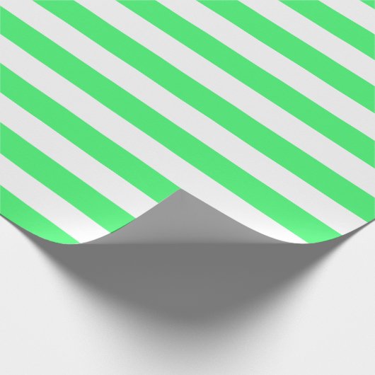 Groen en witstrooppapier voor groot licht cadeaupapier (Hoek)