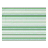 Groen en zilver Glitter Stripes Patroon Tafelkleed (Voorkant (Horizontaal))